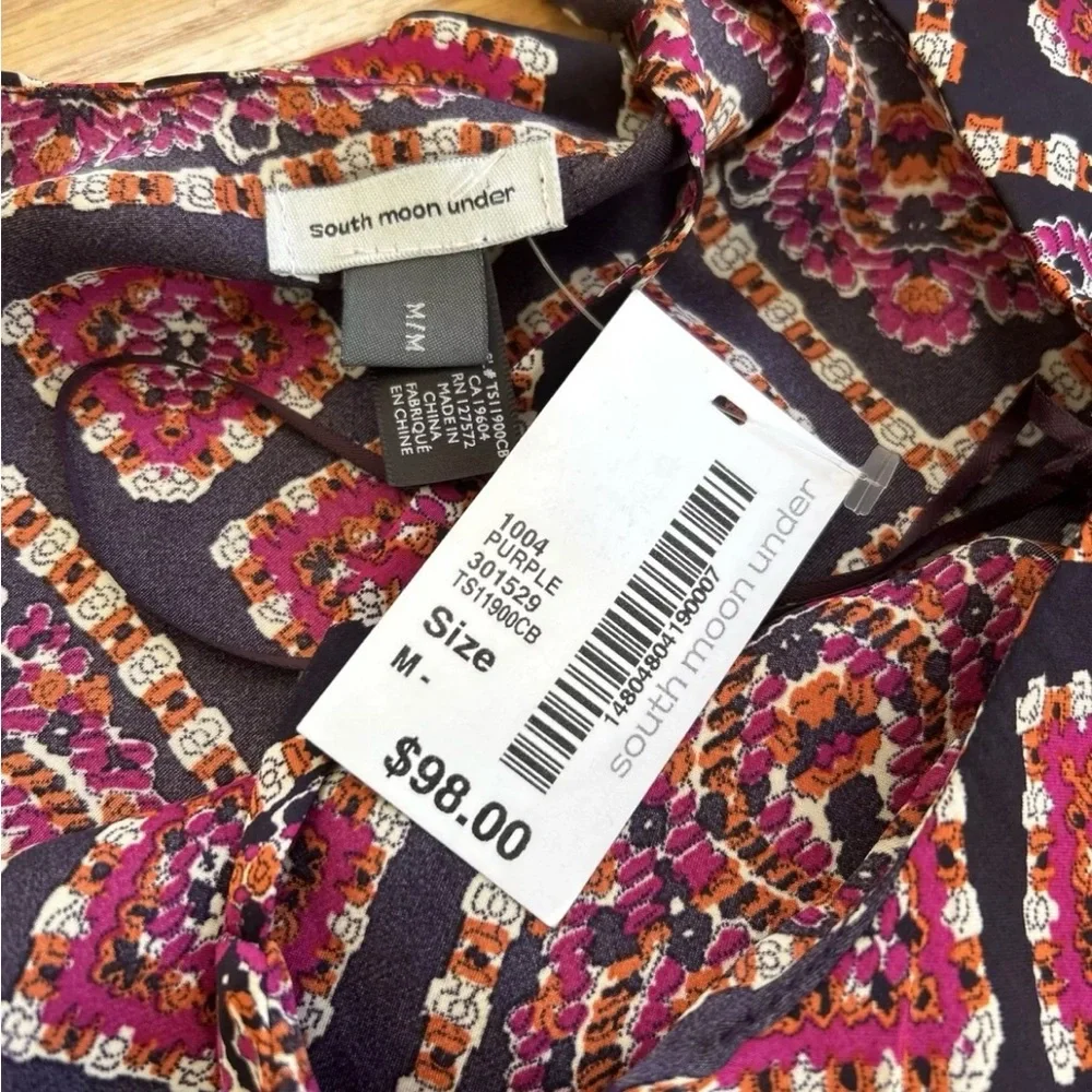 NWT South Moon Under Silky Swing Dress Size Medium Mini